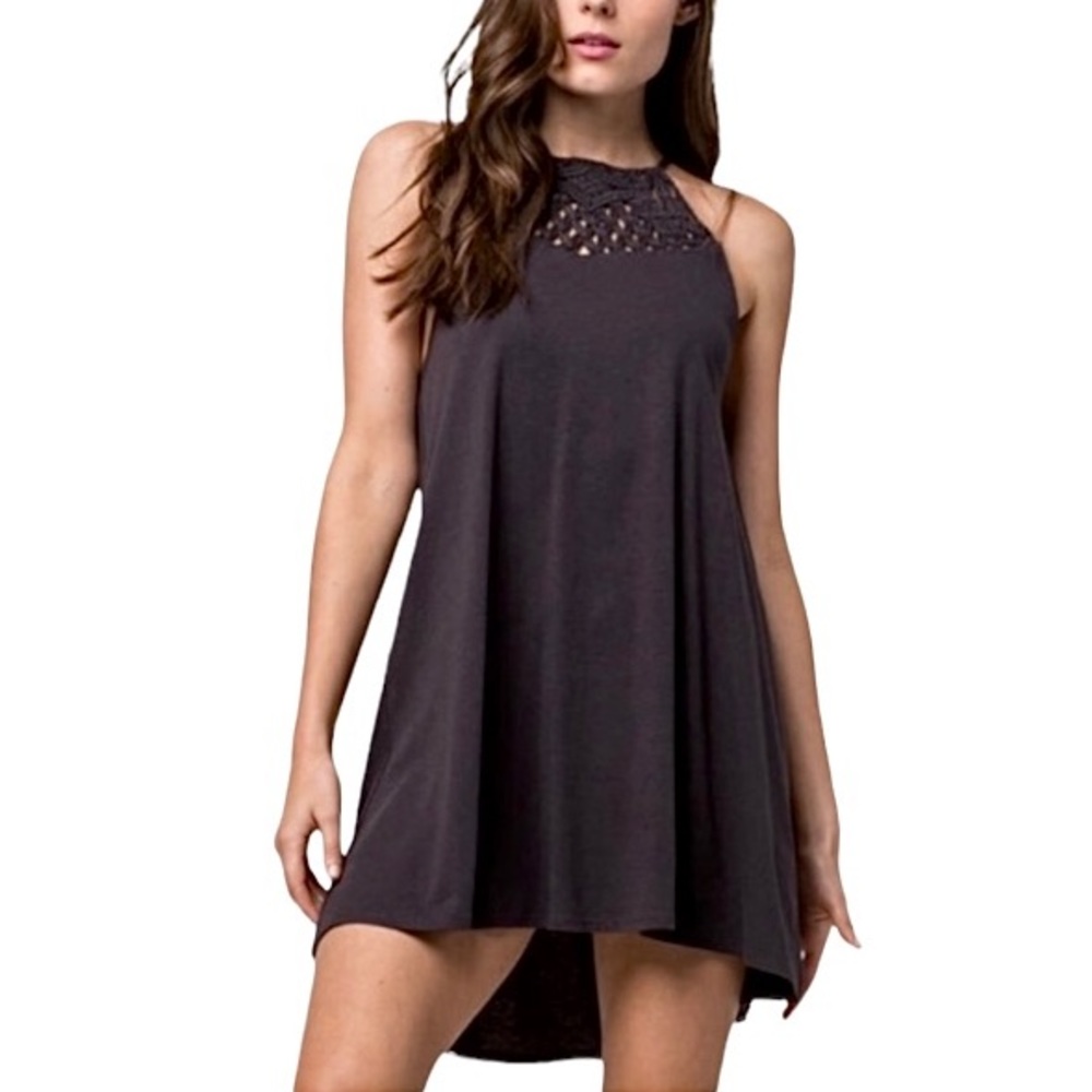 Billabong knitted neck dress front and back